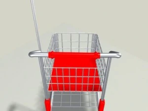 childrens shopping cart 3D Model