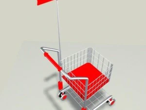 childrens shopping cart 3D Model