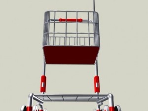 childrens shopping cart 3D मॉडल