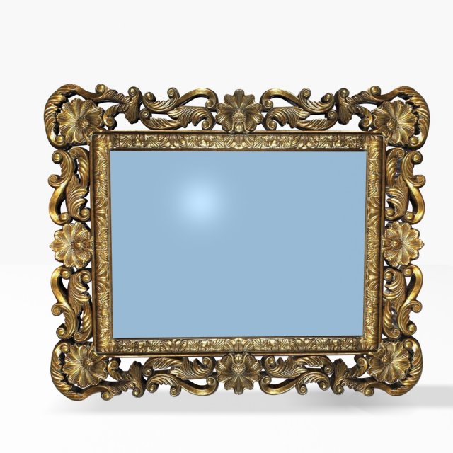 antique mirror 1082010 Model 3D .c4d .max .obj .3ds .fbx .stl .blend 