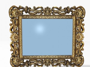 antique mirror 1082010 3D Model