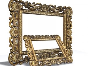 antique mirror 1082010 Model 3D