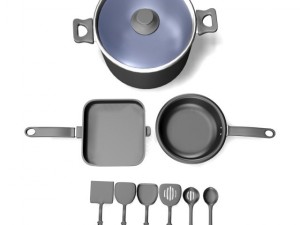 cookware set Model 3D