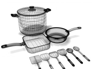 cookware set Model 3D