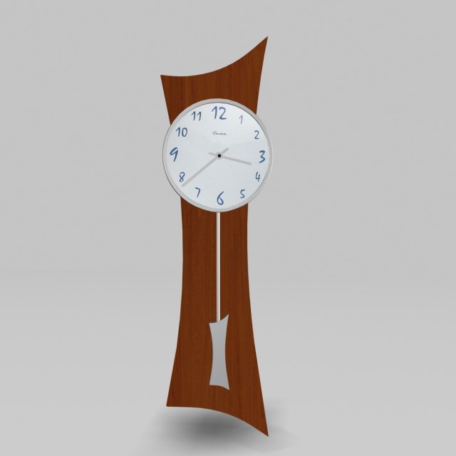 wall clock 17122010 3D Model .c4d .max .obj .3ds .fbx .stl .blend 