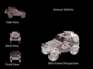 3d combat vehicle 3D Model
