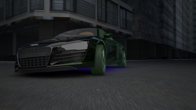audi r8 3D Model .c4d .max .obj .3ds .fbx .stl .blend 