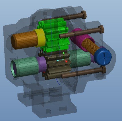 gear assembly 3D Model .c4d .max .obj .3ds .fbx .stl .blend 