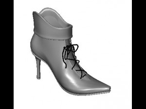 stiletto flap boot 3D Model