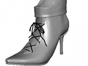 stiletto flap boot 3D Model