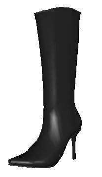 thight high boot 3D Model .c4d .max .obj .3ds .fbx .stl .blend 