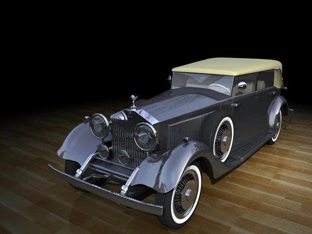 rolls royce phantom ii 1934 3D Model .c4d .max .obj .3ds .fbx .stl .blend