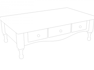 coffee table ancient 3D मॉडल