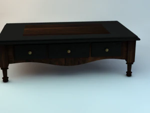 table basse ancienne Modèle 3D