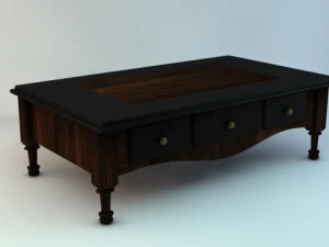 table basse ancienne Modèle 3D