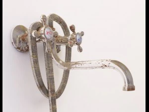 zardzewiały kran Model 3D