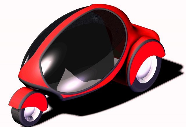 3 wheeler 3D-Modell .c4d .max .obj .3ds .fbx .stl .blend 
