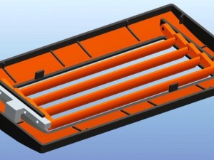 foot light with flip buttom 3D Model