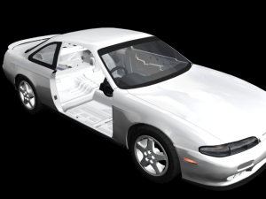 nissan s14 zenki Modèle 3D