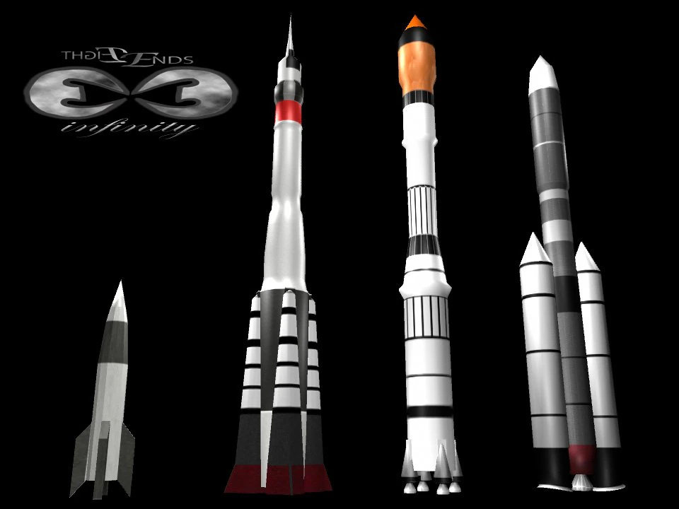 rockets 3D Model .c4d .max .obj .3ds .fbx .stl .blend 