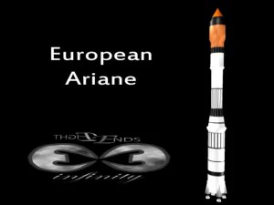 foguete ariane europeu Modelo 3D
