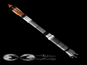 european ariane rocket 3D Model