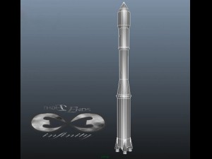 european ariane rocket Modello 3D
