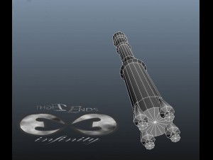 european ariane rocket Modello 3D