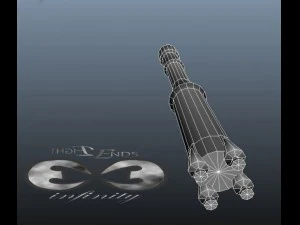 european ariane rocket 3D Model