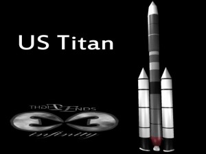 us titan rocket Modello 3D