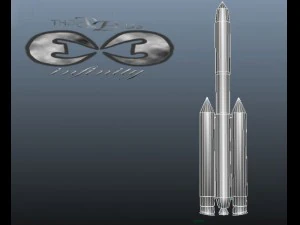 us titan rocket 3D Model