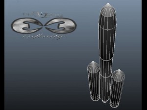 us titan rocket 3D Model