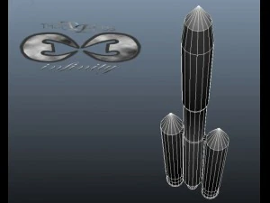 us titan rocket 3D Model