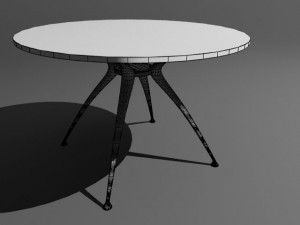 chairs with table 3Dモデル