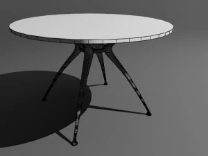 chairs with table 3D Model