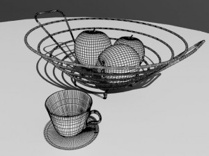 chairs with table 3Dモデル