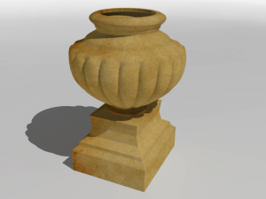 vase on pedestal 3D Модель