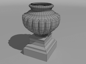 vase on pedestal 3D Model