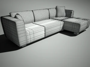 दीवान 3D मॉडल