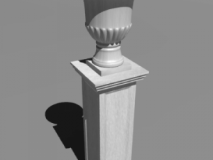 vase on pedestal 3D Модель