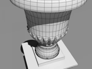 vase on pedestal 3D Model