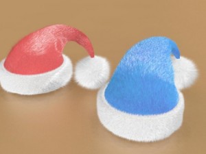 santa cap 3D मॉडल