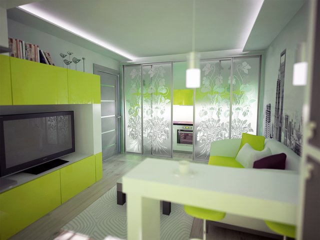 हरा आंतरिक भाग 3D मॉडल .c4d .max .obj .3ds .fbx .stl .blend 