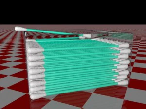 bawełniane patyczki Model 3D
