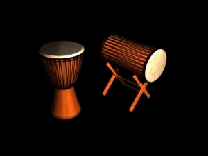 djembe Modello 3D