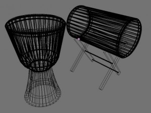 djembe Modello 3D