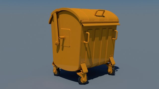 dumpster 3D 모델 .c4d .max .obj .3ds .fbx .stl .blend 