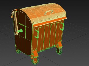 dumpster 3D 모델