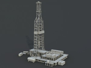 oil tower 3D Model