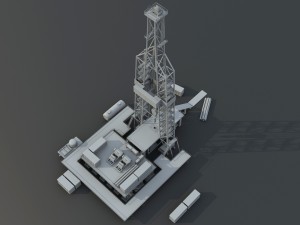 oil tower 3D Model